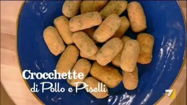 Crocchette di pollo e piselli