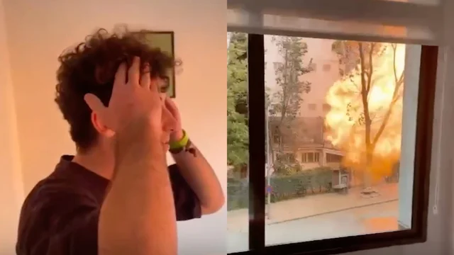 Incendio nella città universitaria di Madrid: il video dell'esplosione