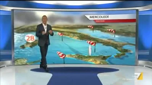 Il meteo della sera