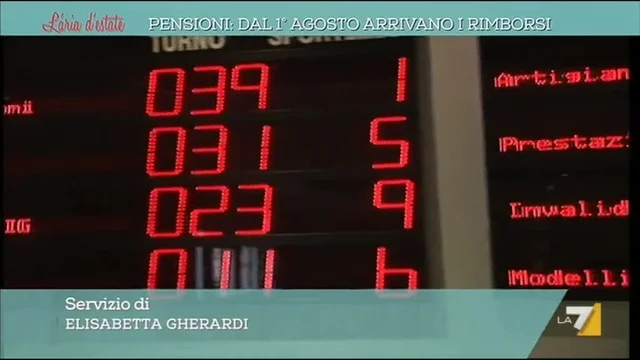 Pensioni: dal 1 agosto arrivano i rimborsi