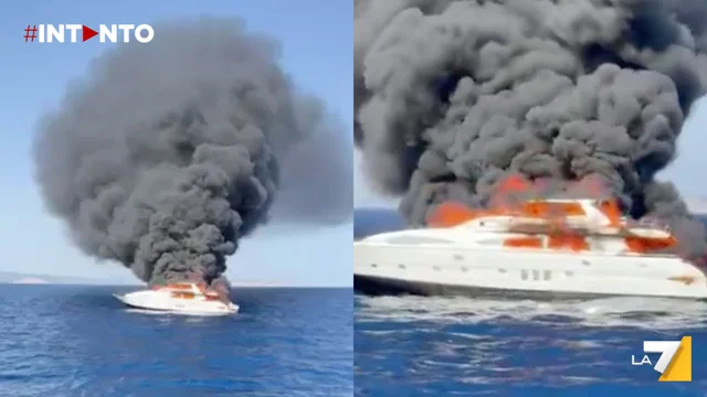 Incendio al largo di Formentera: yacht di lusso in fiamme affonda, equipaggio tratto in salvo