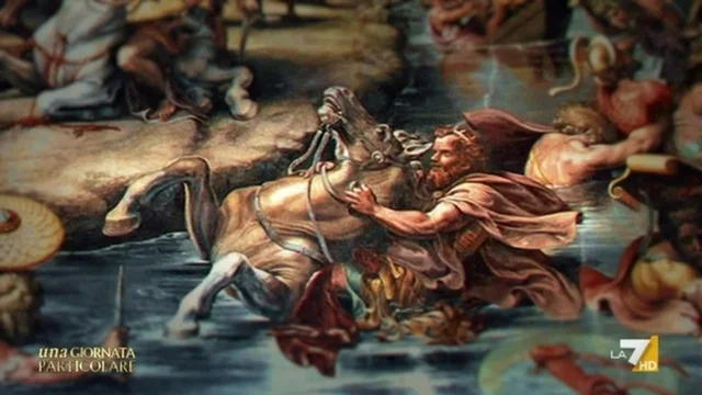 Massenzio precipita nel Tevere, che ingoia l’esercito che fino a quel giorno aveva reso Roma invincibile