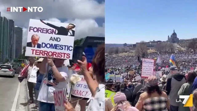 Proteste anti-Trump e Musk in tutta l’America: “Hands off!”