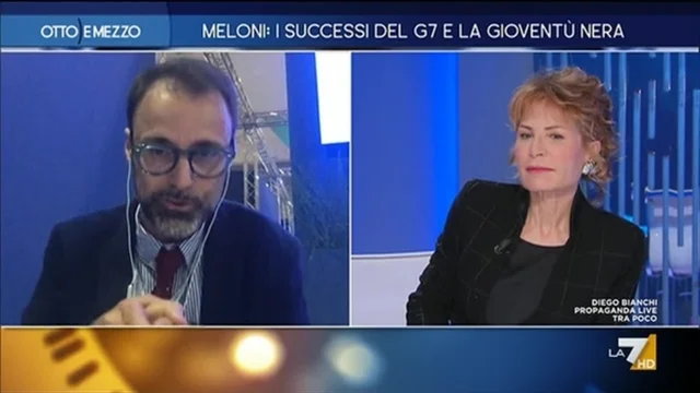 Meloni: i successi del G7 e la gioventù nera - Otto e Mezzo - Puntata del 14/6/2024