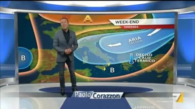 Il meteo della sera del 15 novembre