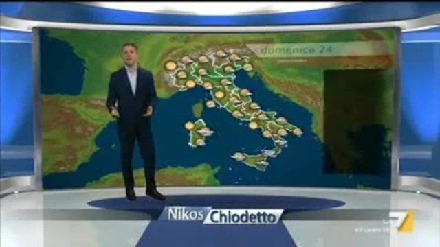 Il meteo della sera del 25 febbraio