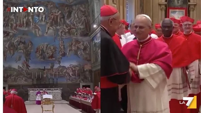 Papa Leone XIV: l'applauso dei cardinali elettori in Cappella Sistina dopo la sua elezione