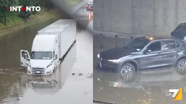 Pioggia torrenziale, New York in emergenza: auto sommerse nel Queens, altra pioggia in arrivo