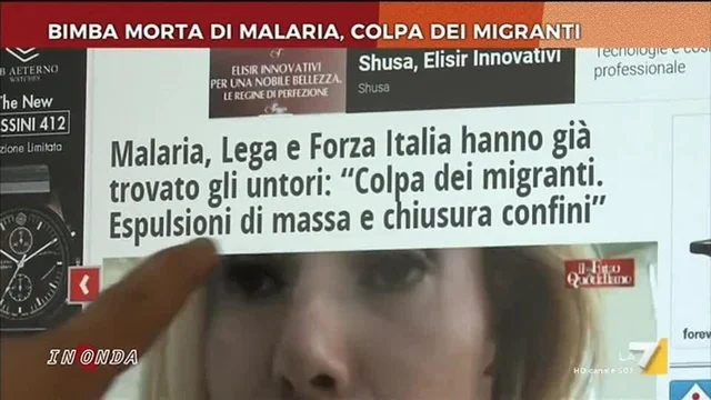 Bimba morta di malaria, colpa dei migranti