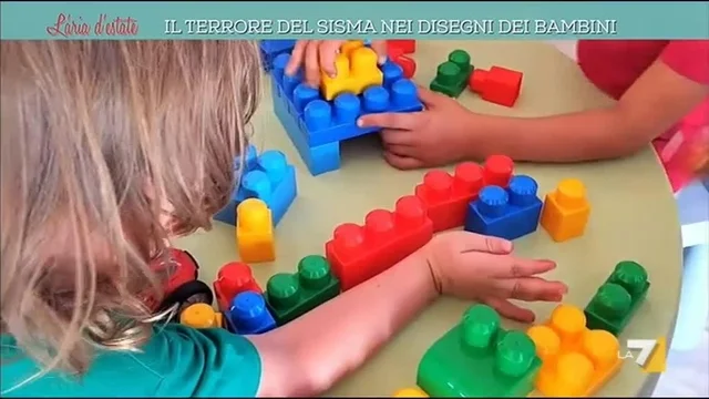 Il terrore del sisma nei disegni dei bambini