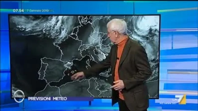 Il meteo del 7 gennaio