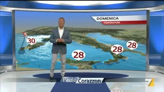 Il meteo della sera del 1 settembre