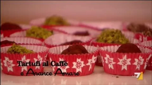 Tartufi al caffè e arance amare