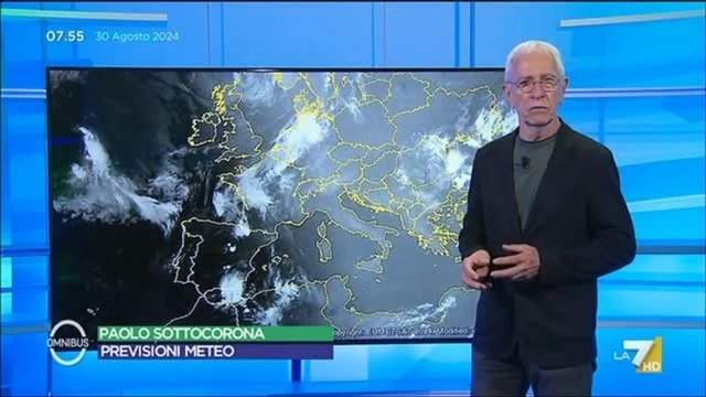 Le previsioni meteo di oggi di Paolo Sottocorona