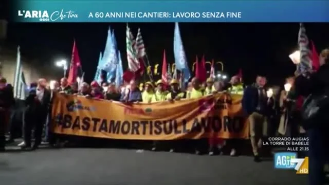 A 60 anni nei cantieri: lavoro senza fine