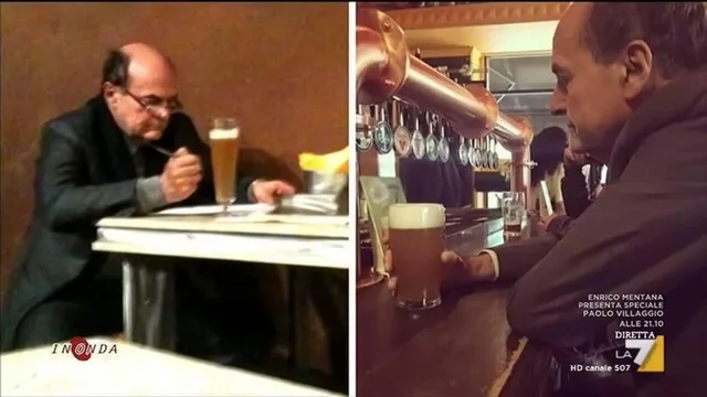Pier Luigi Bersani conosce l'autore della celebre foto con la birra