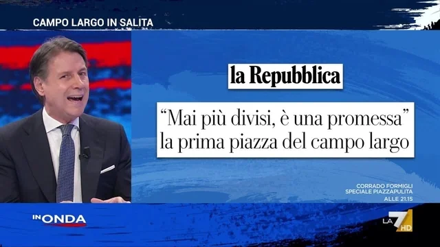 Campo largo, Conte: "Renzi? Si valuterà, altri cinque anni di Meloni sono preoccupanti"