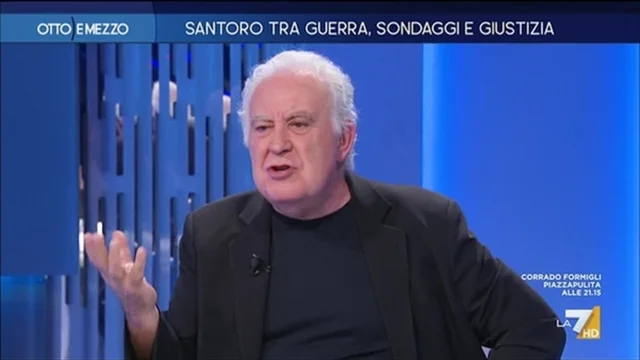 Santoro tra guerra, sondaggi e giustizia - Otto e Mezzo - Puntata del 4/4/2024