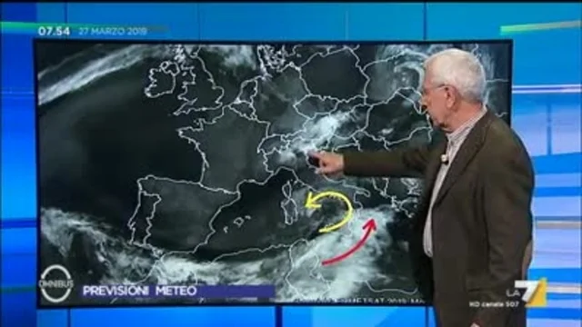 Le previsioni del tempo del 27 marzo
