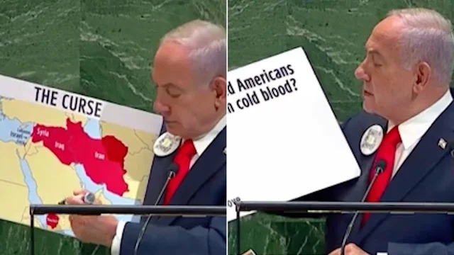 Netanyahu, lo show del premier israeliano all'Onu (sottotitolato)