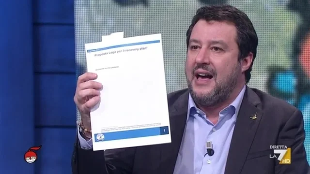 Botta e risposta tra Salvini e Floris: "Il recovery è stato bocciato", "Ma no, abbiamo il Presidente del Parlamento europeo che dice..."