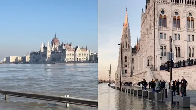 Budapest, il Danubio invade le strade. La piena più alta dal 2013