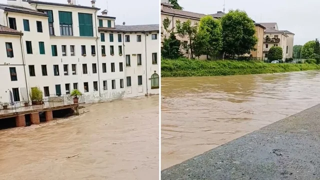 Maltempo Veneto, a Vicenza il Bacchiglione raggiunge livelli allarmanti: il video