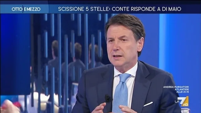 Scissione 5 stelle: Conte risponde a Di Maio - Otto e Mezzo - Puntata del 22/6/2022