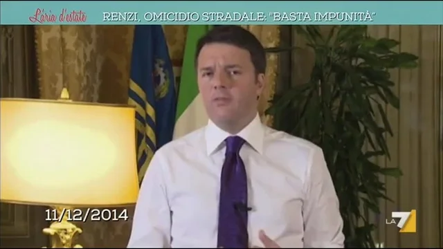 Renzi: 'omicidio stradale basta impunità'