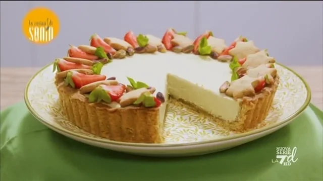 Crostata fredda ricotta e pistacchi