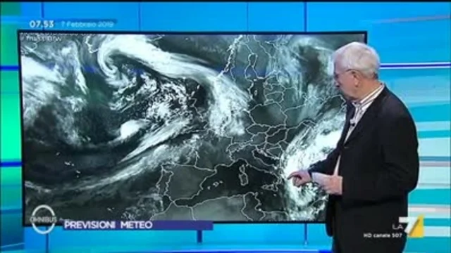 Il meteo del 7 febbraio