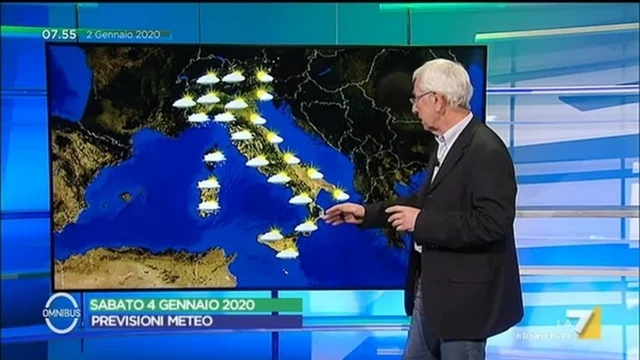 Le previsioni meteo del 02/01/2019