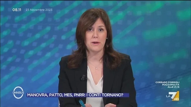 Manovra, Patto, MES e PNRR, i conti tornano? - Omnibus, 23/11/2023