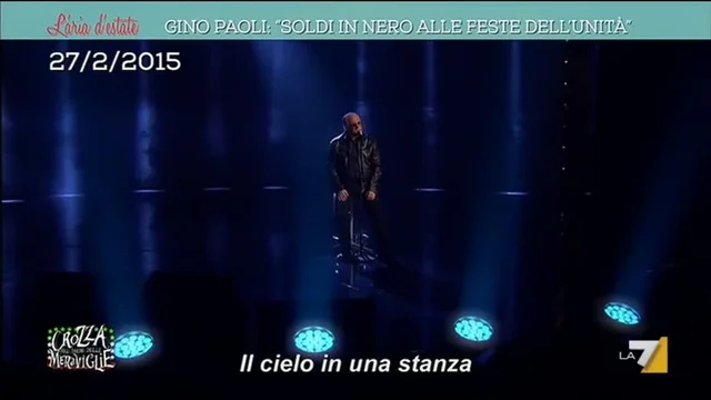 Gino Paoli: 'Soldi in nero alle feste dell'Unità'