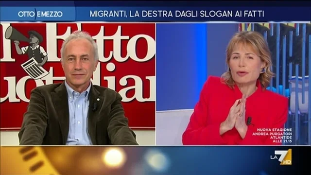 Migranti, la destra dagli slogan ai fatti - Otto e Mezzo - Puntata del 08/03/2023