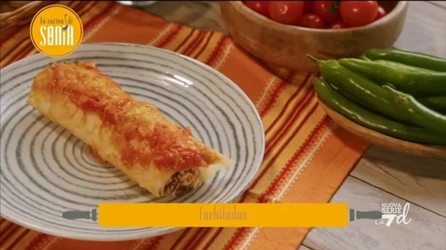 Enchiladas di pollo e formaggio