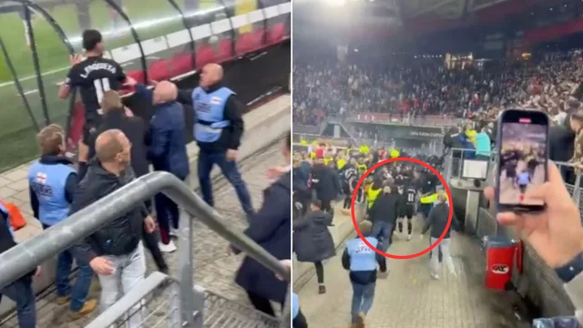 I calciatori del West Ham intervengono per proteggere le loro famiglie dagli hooligans: il video choc