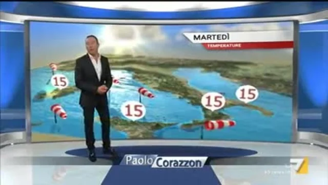 Il meteo della sera del 26 novembre