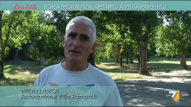 Roma degradata, amianto a Villa Pamphilj