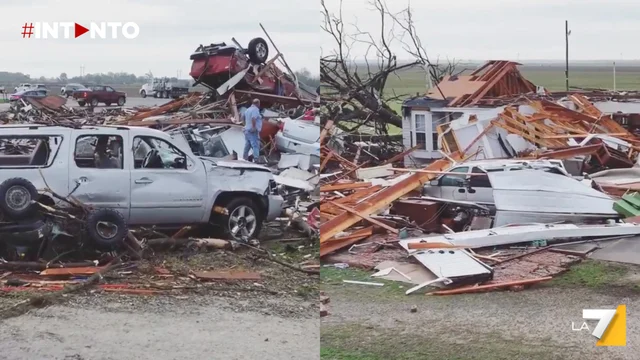 Un tornado devasta Lake City, Arkansas: le case distrutte e le strade piene di rottami e alberi abbattuti
