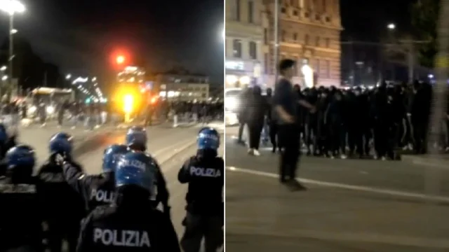 Roma-Feyenoord, tensioni nella notte, sventato dalla polizia l'agguato dei tifosi