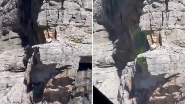 Ancora paura sulle Dolomiti: crolla un pilastro della Moiazza