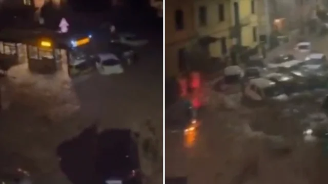 Firenze allagata, il fiume Bisenzio ha rotto gli argini: le auto trascinate dall'acqua