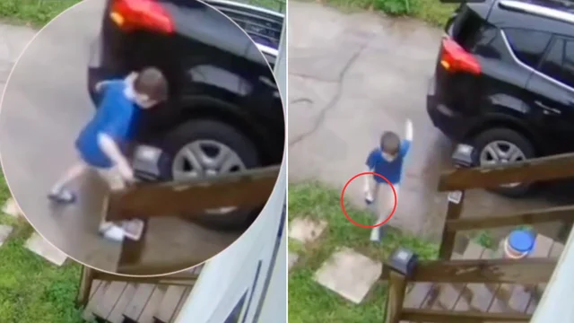 Il bambino non vuole andare a scuola e rimedia cosi, il video è virale
