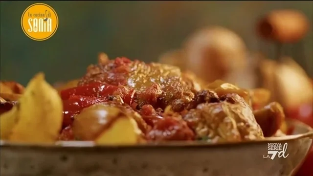 Pollo con peperoni alla romana
