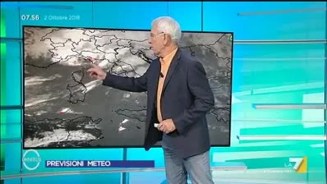 Il meteo del 2 ottobre