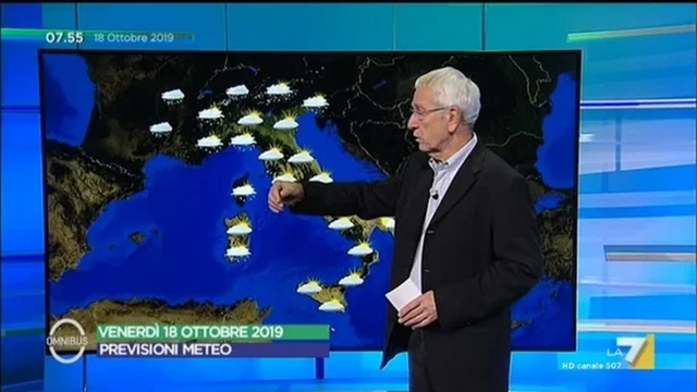 Le previsioni del tempo del 18 ottobre