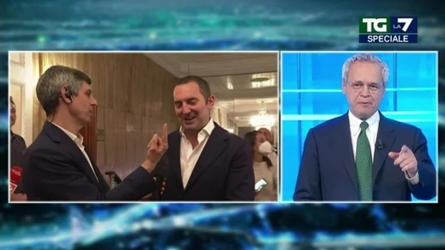 "Paolo! Paolo! Se volete vi porto anche i pasticcini..." Siparietto tra Mentana e Celata durante l'intervista a Spadafora