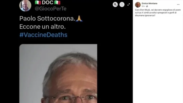 Morte Paolo Sottocorona, Mentana contro i complottisti no vax: "Avvoltoi spregievoli"