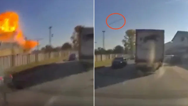 Missile russo colpisce un edificio a Leopoli: il momento dell'esplosione